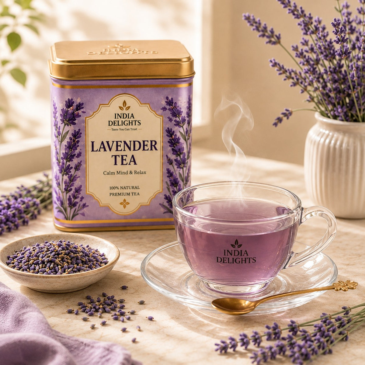 India Delights Lavender Tea